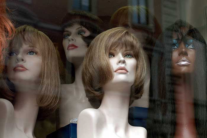 Wig on a Mannequin